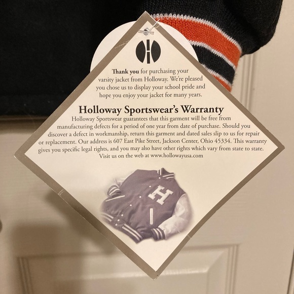 Men’s Wool Varsity / letterman’s Jacket by Holloway size XLARGE NWT - Picture 6 of 8